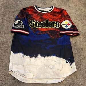 Steelers Embroidered Camo Jersey Shirt